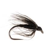 Turrall Black Spider Wet Hackled Barbless Trout Fly