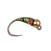 Turrall Gold Peacock Flash Docker Perdigon Barbless Nymph Trout Fly