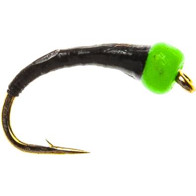 Turrall Hot Head Green All Black Buzzer Trout Fly