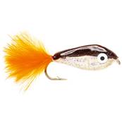 Turrall Epoxy Minnow Pearl & Orange Tail Little Gem Saltwater Fly